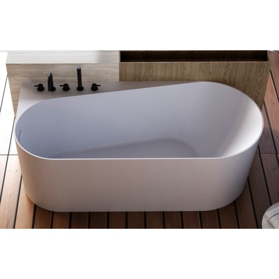 Акриловая ванна Abber AB9496-1.5 L 150x75 левая, белая