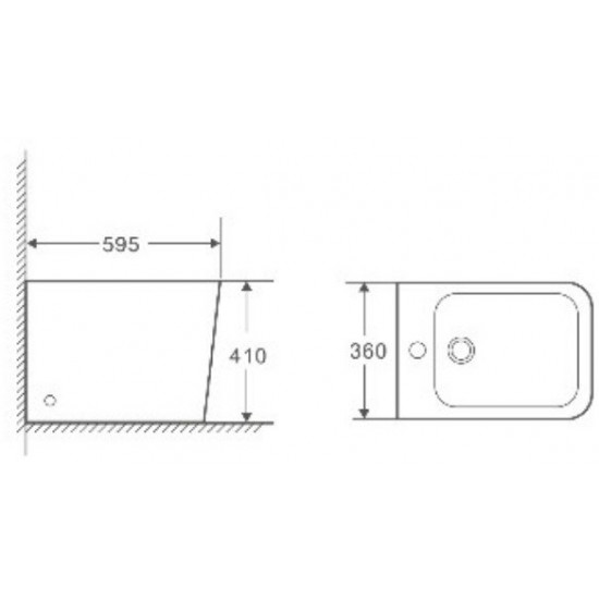 Биде Welt-Wasser GELBACH 003GL-WT напольное Биде Welt-Wasser GELBACH 003GL-WT напольное