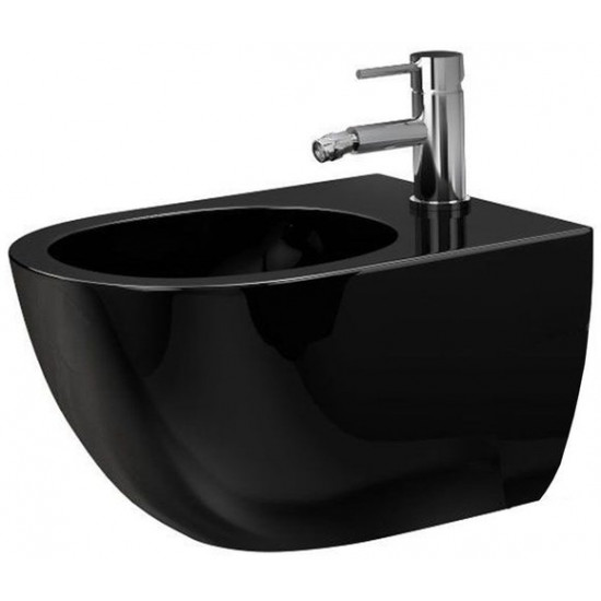 Биде подвесное Ceramalux 2197-18 37x49 черный глянец