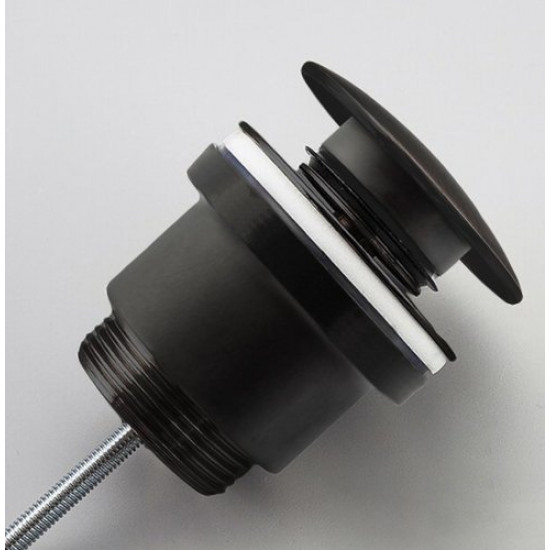 Донный клапан для умывальника Calani черный матовый