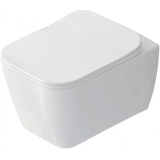 Инсталляция Eccellenza Tecnica 152.4.501.8088 с белой кнопкой 152.7.320.088 и унитазом Idevit Halley Rimless с сиденьем Ultra SETK3204-2616-001-1-6