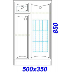 Комод Aqwella Барселона белый