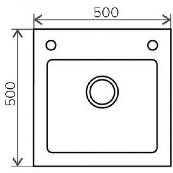 Кухонная мойка Tolero Glass TG-500 черный