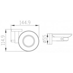 Мыльница Kaiser Сlassic KH-2003 хром
