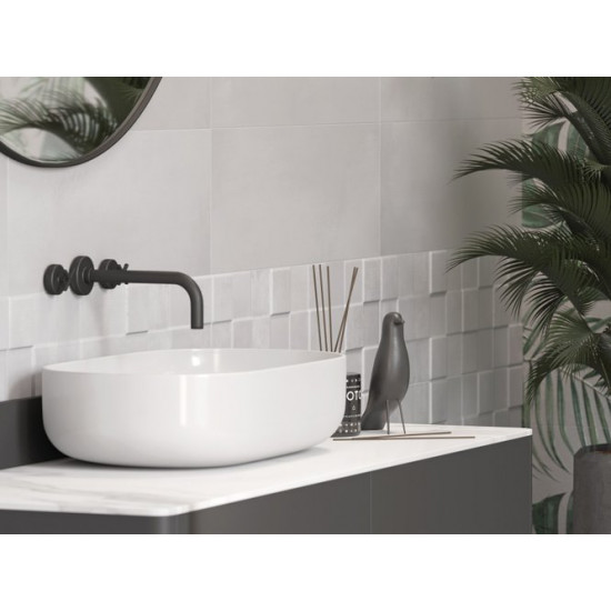 Плитка керамическая Meissen Keramik Bosco Verticale BVU092 серый рельеф Плитка керамическая Meissen Keramik Bosco Verticale BVU092 серый рельеф