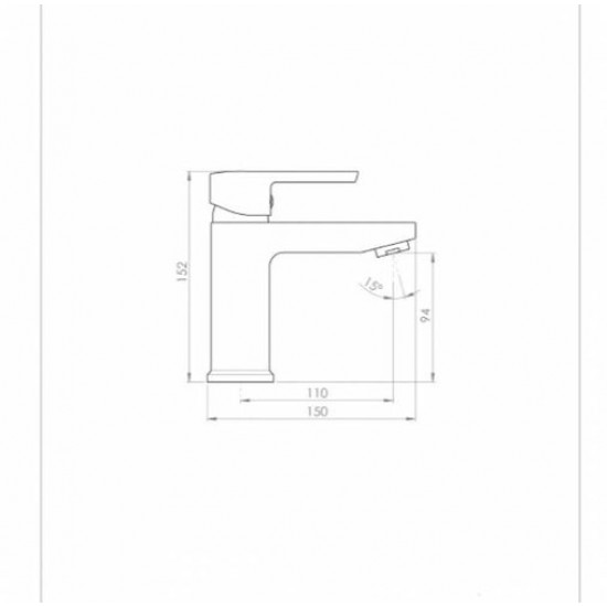 Смеситель для умывальника Inan Florit M2602 хром Смеситель для умывальника Inan Florit M2602 хром