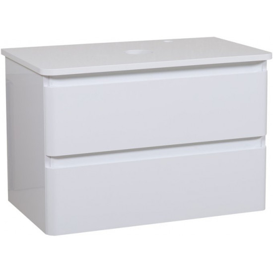 Тумба подвесная Аква-Родос Акцент 100 со столешницей 100 белый