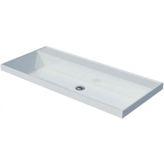 Умывальник Madera Classica 100x45 без отверстия под смеситель, белый