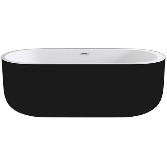 Ванна акриловая Black&White Black Swan SB109 Black 170x80 белый глянец/черный