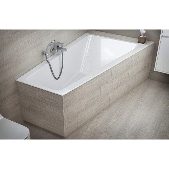 Ванна акриловая Cersanit Crea 160x100 / P-WA-CREA160-RNL (без ножек) правая