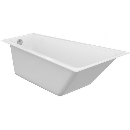Ванна акриловая Cersanit Crea 160x100 / P-WA-CREA160-RNL (без ножек) правая