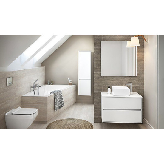 Ванна акриловая Cersanit Crea 160x100 / P-WA-CREA160-RNL (без ножек) правая