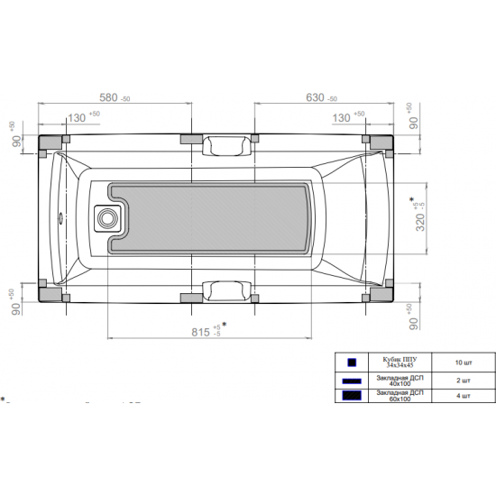 Ванна акриловая Тритон Алекса 150 150x75 белая
