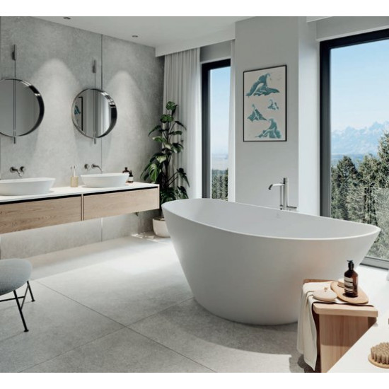 Ванна из литьевого мрамора Fjordd Fjord 170x80 белый глянец