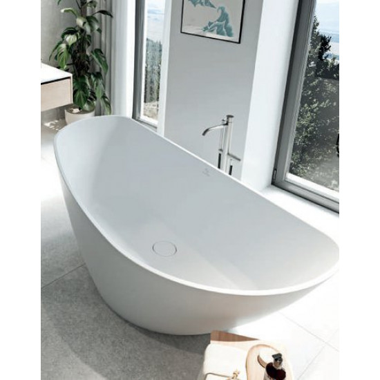 Ванна из литьевого мрамора Fjordd Fjord 170x80 белый глянец