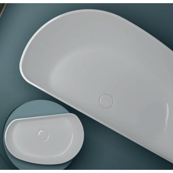 Ванна из литьевого мрамора Fjordd Fjord 170x80 белый глянец