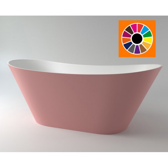 Ванна каменная Holbi Afina 161x66 SD двухцветная матовая RAL