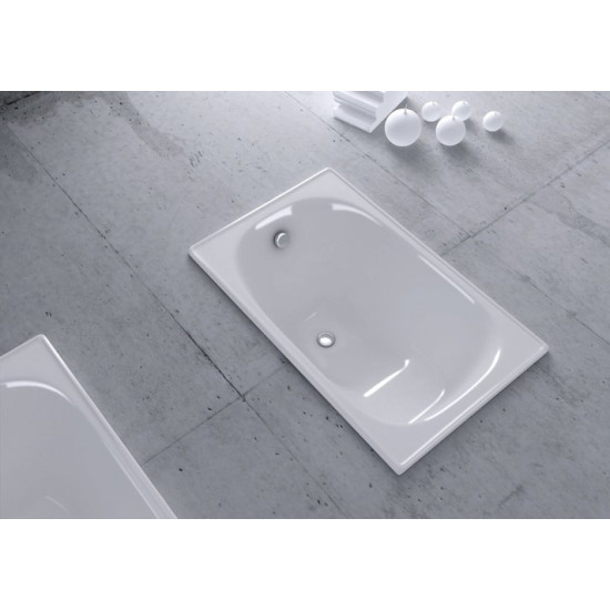 Ванна стальная Smavit Cassia Mini Terma 105x70 со штамповкой под сиденье