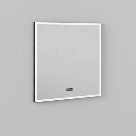 Зеркало Briz Берн 80x80 с подсветкой и часами