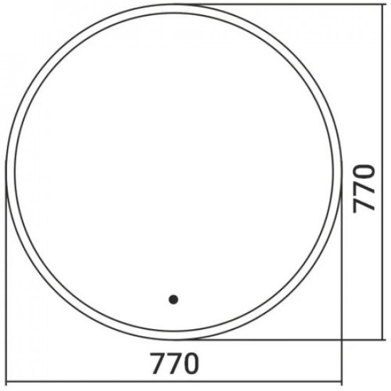 Зеркало Silver Mirrors Monaco-GOLD 77x77 с подсветкой и бесконтактным сенсором
