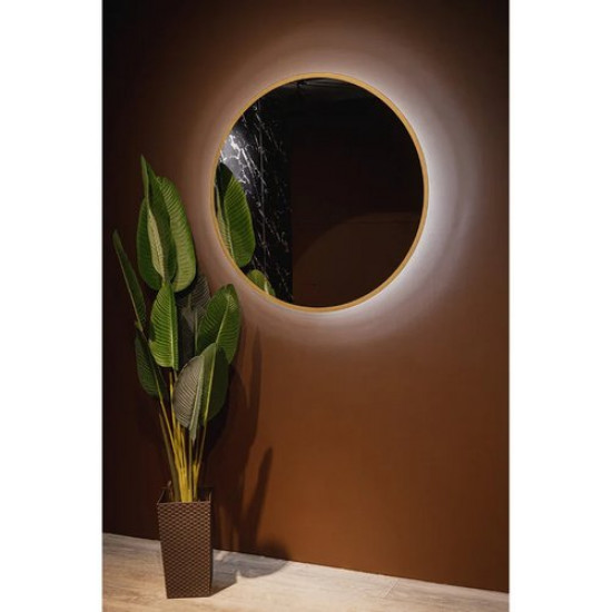 Зеркало Silver Mirrors Monaco-GOLD 77x77 с подсветкой и бесконтактным сенсором