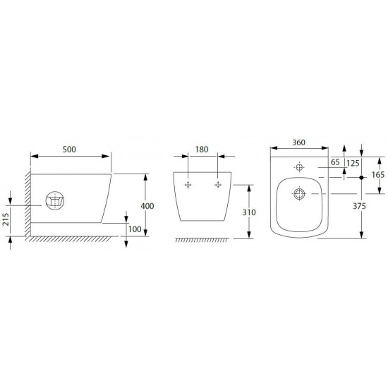 Биде подвесное Allen Brau Liberty 4.33005.20 50x36 белый