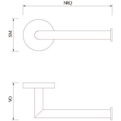 Бумагодержатель Omnires Modern MP60510BL