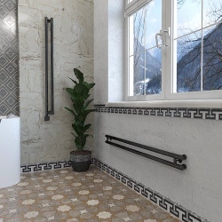 Дизайн-радиатор отопления Stinox Minori Design 10x120 черный глянец