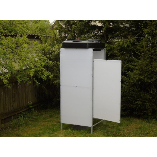 Душ Родник с баком Rostok 250л, с подогревом, с поликарбонатом Душ Родник с баком Rostok 250л, с подогревом, с поликарбонатом