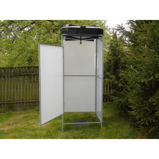 Душ Родник с баком Rostok 250л, с подогревом, с поликарбонатом Душ Родник с баком Rostok 250л, с подогревом, с поликарбонатом