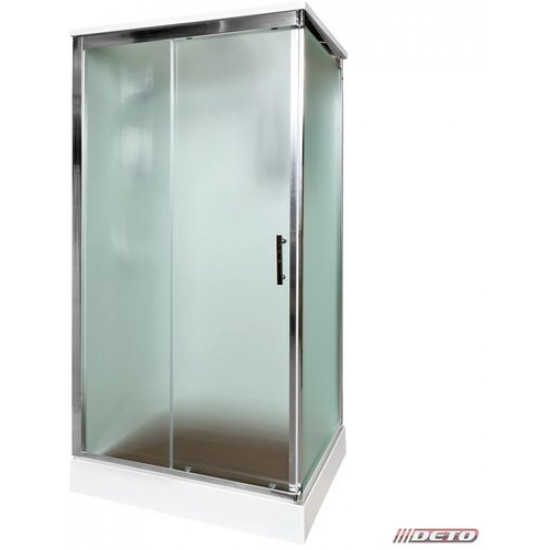 Душевая кабина Deto D119SEL 110x90 с электрикой, стекла матовые, профиль хром