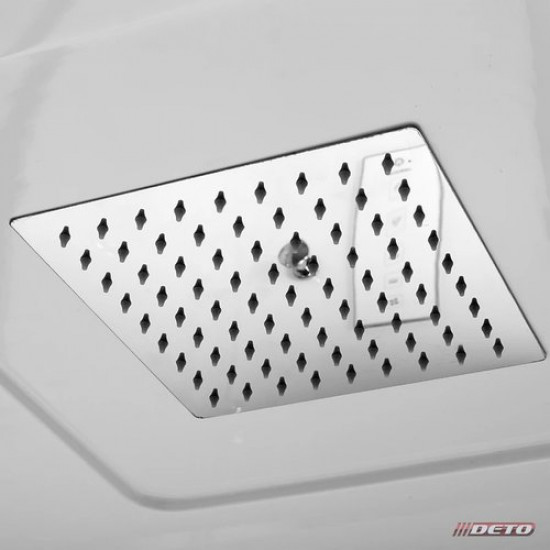 Душевая кабина Deto D119SEL 110x90 с электрикой, стекла матовые, профиль хром