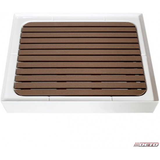 Душевая кабина Deto D119SEL 110x90 с электрикой, стекла матовые, профиль хром