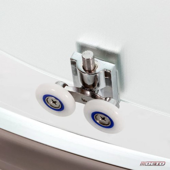Душевая кабина Deto D119SEL 110x90 с электрикой, стекла матовые, профиль хром