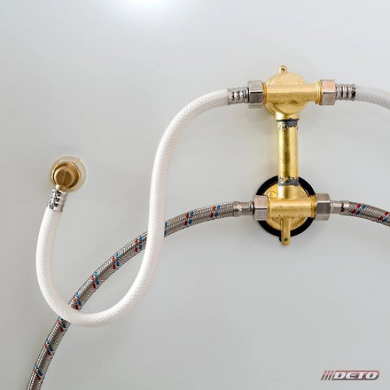 Душевая кабина Deto D119SEL 110x90 с электрикой, стекла матовые, профиль хром