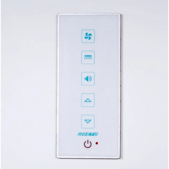 Душевая кабина Deto D119SEL 110x90 с электрикой, стекла матовые, профиль хром