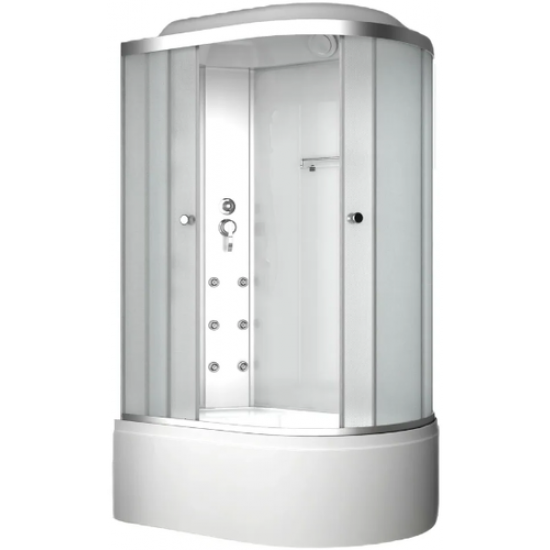 Душевая кабина Oda 8037BML 120x80 левая, стекла матовые, профиль хром