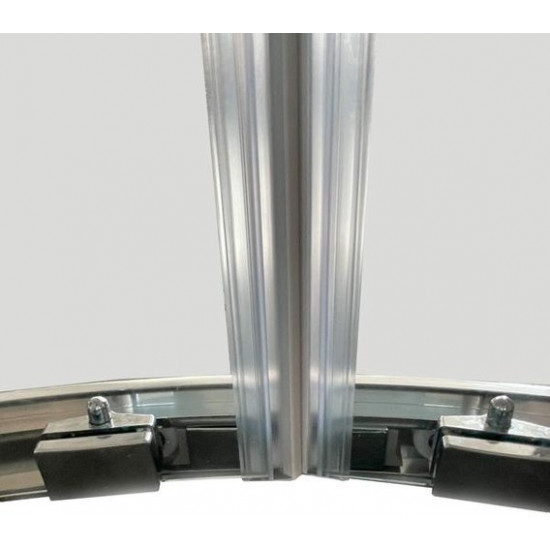 Душевой уголок Aquabath Atlas AB-01S-1000-2000 100x100 стекла прозрачные, профиль хром Душевой уголок Aquabath Atlas AB-01S-1000-2000 100x100 стекла прозрачные, профиль хром