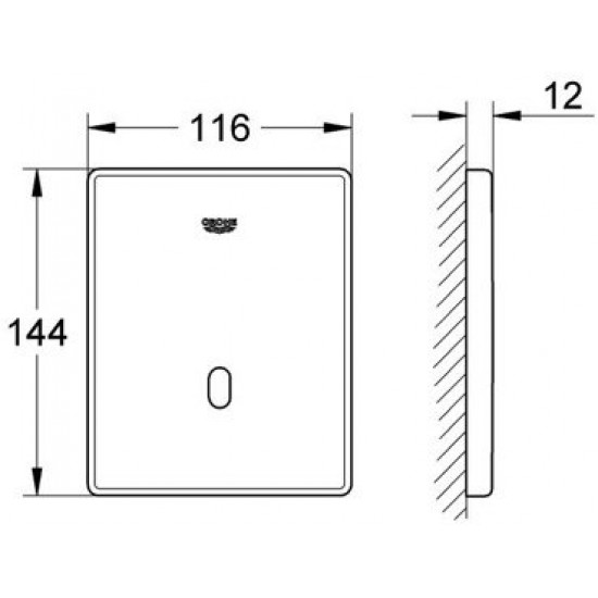 Инфракрасная-электроника для писсуара Grohe Tectron 37321001 Инфракрасная-электроника для писсуара Grohe Tectron 37321001