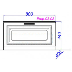 Комод Aqwella Империя 80 белый