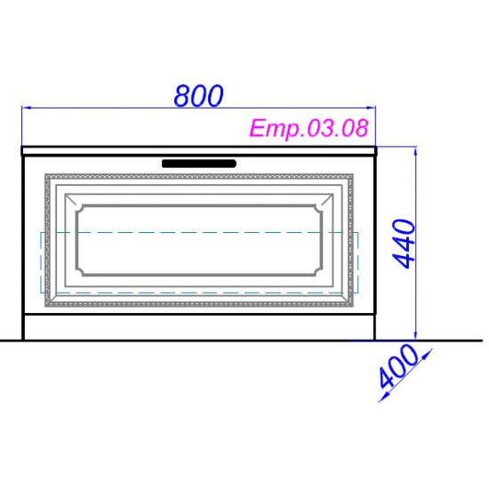 Комод Aqwella Империя 80 белый