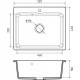 Кухонная мойка GranFest SMART 520 52x43 черный