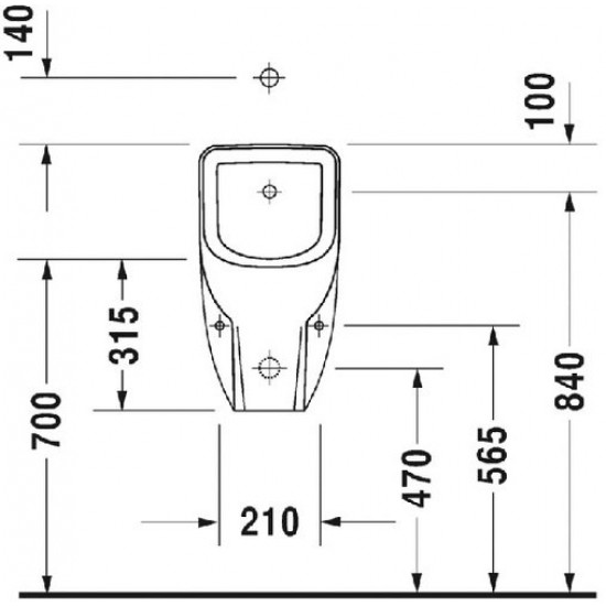 Писсуар Duravit D-Code 828300000 30,5x29 белый