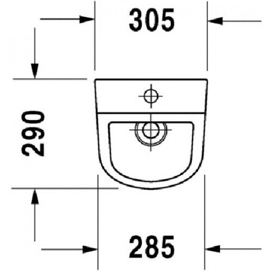Писсуар Duravit D-Code 828300000 30,5x29 белый