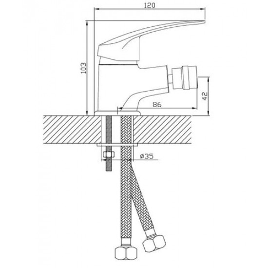 Смеситель для биде Diadonna D80150112 хром