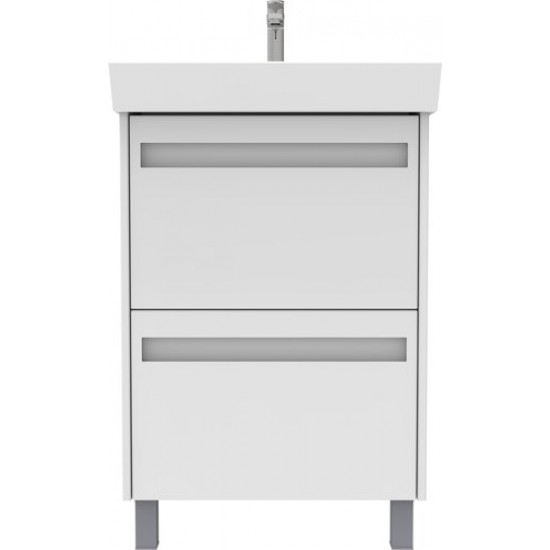 Тумба под  умывальник АВН 60 Турин 64.06 белый глянец