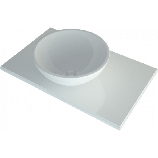 Умывальник Andrea Beauty 400 40x40 белый