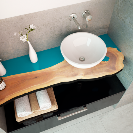 Умывальник Andrea Beauty 400 40x40 белый