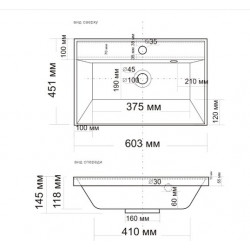 Умывальник Madera Classica 60 60,3x45,1 Умывальник Madera Classica 60 60,3x45,1