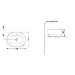 Умывальник Porta A025 51x39